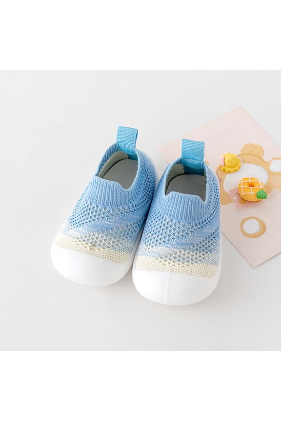 Wancir Baby First-Walking Shoes 1-4 Years Kid Shoes Trainers Toddler Infant Boys Girls Soft Sole Non Slip Cotton Canvas Mesh Breathable Lightweight