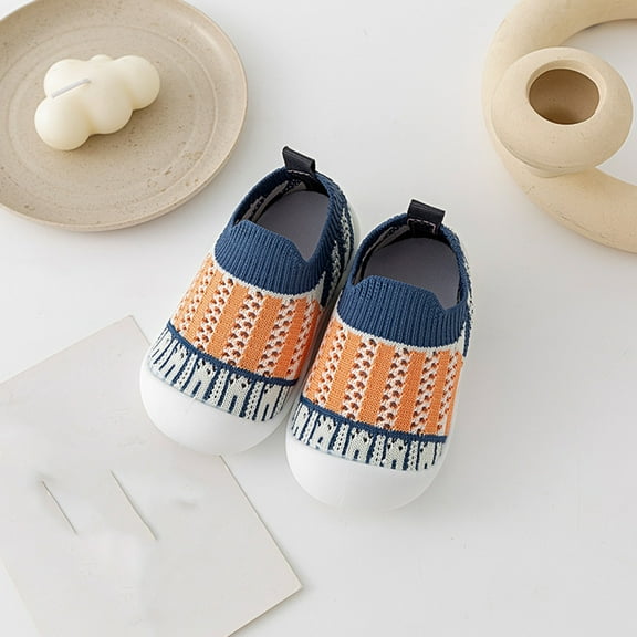 Wancir Baby First-Walking Shoes 1-4 Years Kid Shoes Trainers Toddler Infant Boys Girls Soft Sole Non Slip Cotton Canvas Mesh Breathable Lightweight