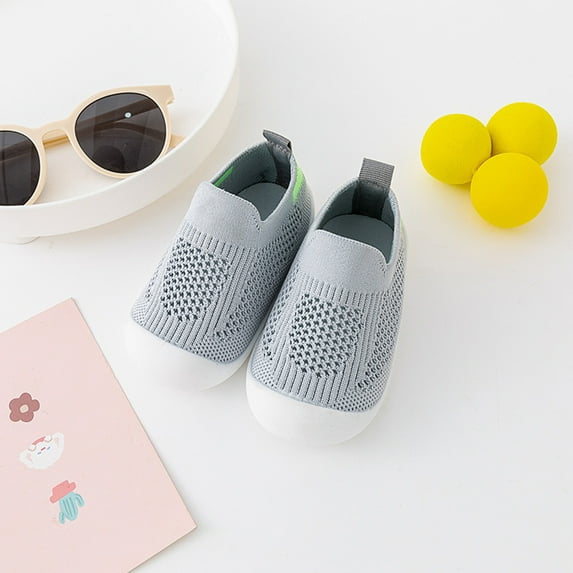 Wancir Baby First-Walking Shoes 1-4 Years Kid Shoes Trainers Toddler Infant Boys Girls Soft Sole Non Slip Cotton Canvas Mesh Breathable Lightweight