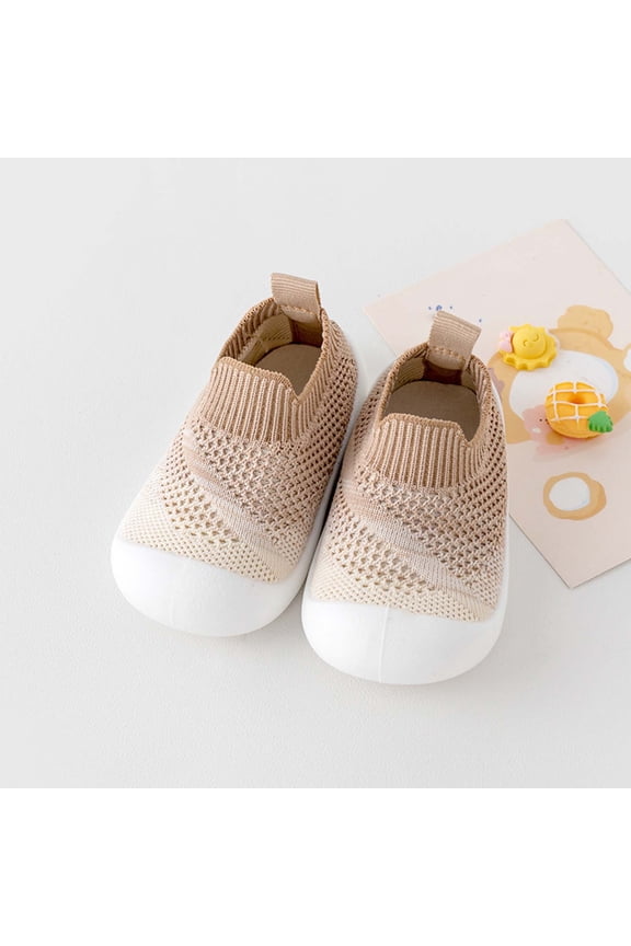 Wancir Baby First-Walking Shoes 1-4 Years Kid Shoes Trainers Toddler Infant Boys Girls Soft Sole Non Slip Cotton Canvas Mesh Breathable Lightweight