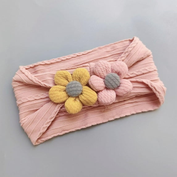 Wancir Baby Flower Headbands Baby Girls Nylon Headbands Soft Hairbands Hair Accessories for Newborn Infant Toddler Kids