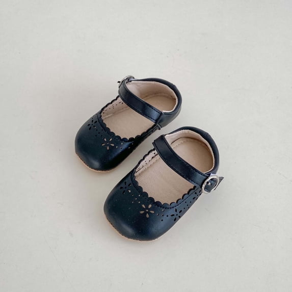 Wancir Baby Girls Flats Soft Rubber Sole Toddler Walking Shoes Infant Princess Crib Wedding Dress Shoes
