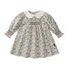 thumbnail image 1 of Wancir Baby Girls Long Sleeve Smocking Clothing Toddler Fall Floral Smocked Dress Vintage Dresses for Christmas Birthday Holiday, 1 of 9