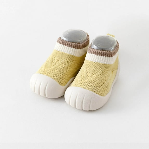 Wancir Baby Shoes Toddler Sock Shoes Kids Walking Shoes Infant Non-Slip Indoor Slippers with Soft Rubber Sole Boys Girls Slip On Outdoor Sneakers