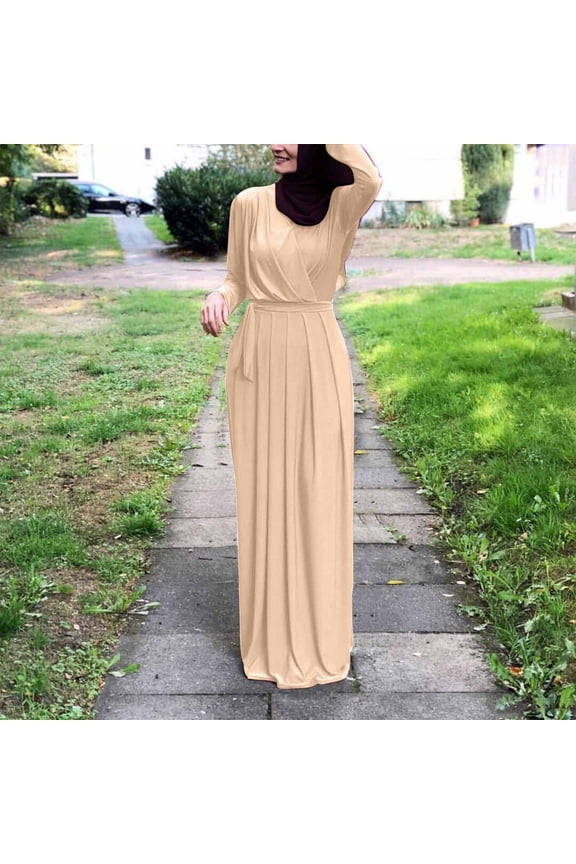 Wancir Basic for Women Fall Summer Long Sleeve High Neck Maxi Long Loose Fit Oversized Dresses Women 2024 Y2K