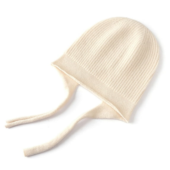 Wancir Beanie Hat for Women Knitted Slouchy Beanie with Cute Pom Pom Tassels Wide Brim Trendy Rainbow Striped Cap