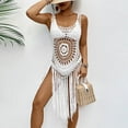 thumbnail image 1 of Wancir Bikini Cover Up for Women Fringe Hollow Out Swimsuit Coverups Sexy Beach Pool Bathing Suit Tassel Tops, 1 of 9