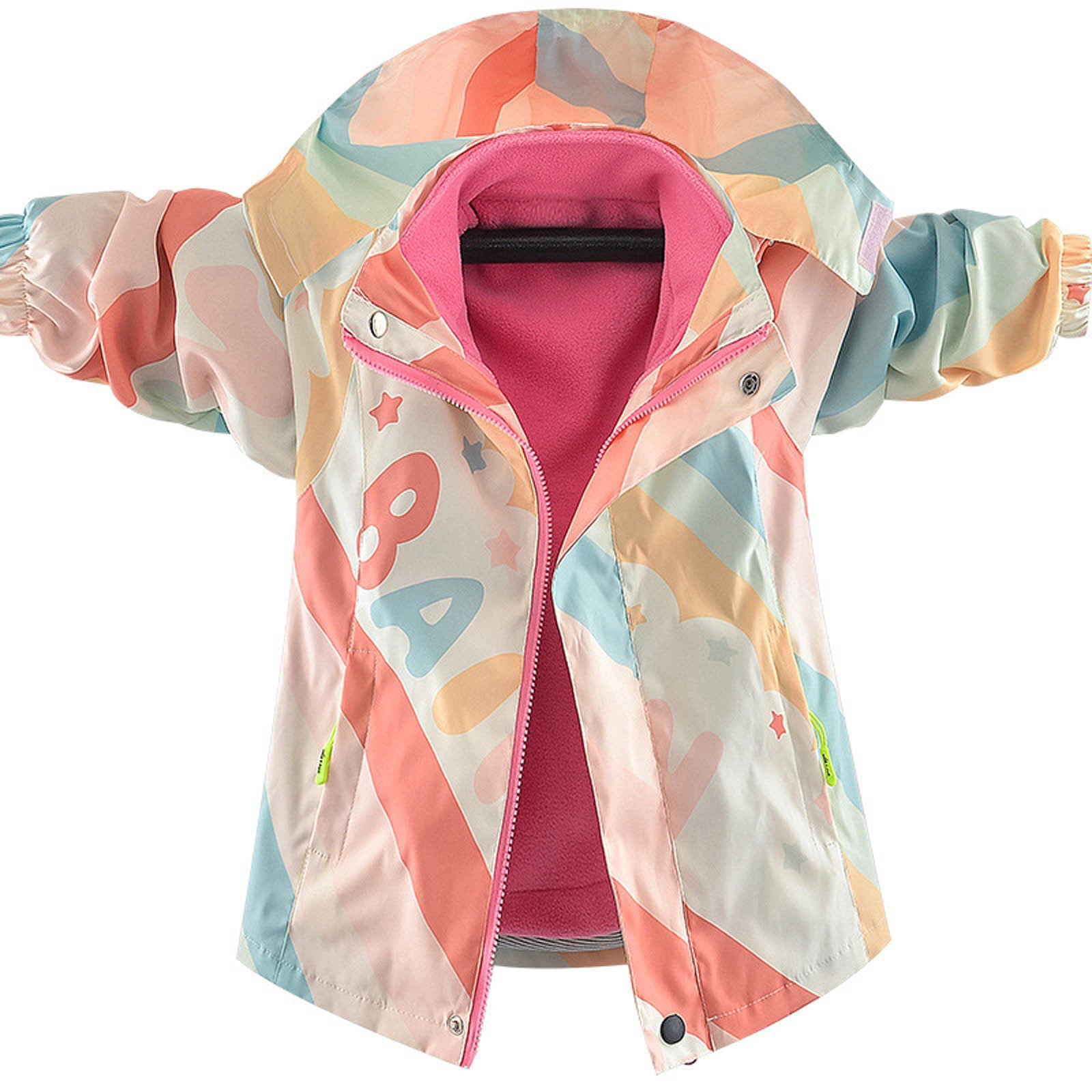 Gogokids Boys Girls Rain Jacket Lightweight Waterproof - View #5