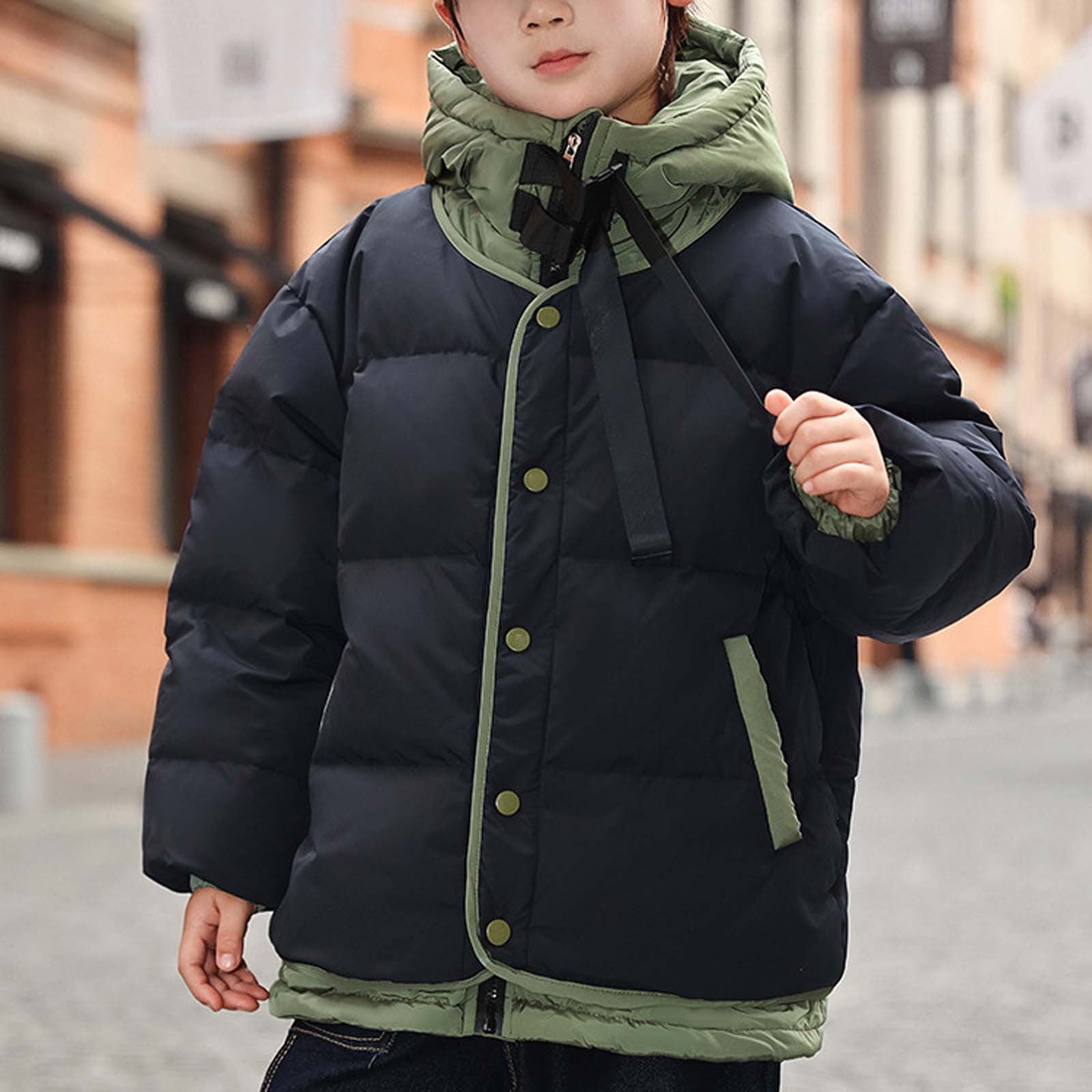 Hooded Puffer Down Coat For Boy Wancir Boys' Hooded Puffer Jacket
