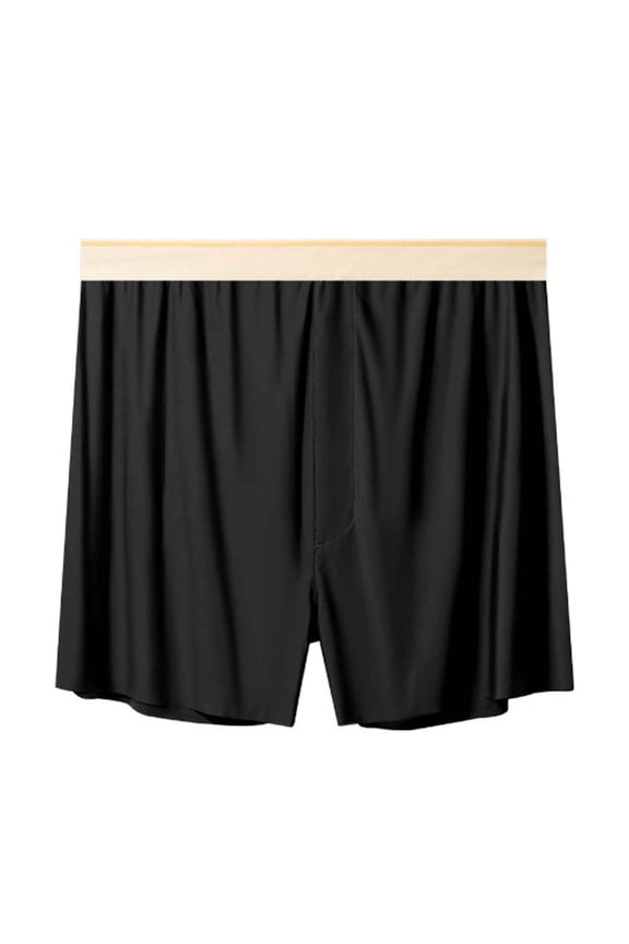 Wancir Breathable Mens Silk Shorts with Functional Fly - Luxury Silk Boxers for Men - Silk Boxer Shorts