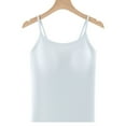 thumbnail image 1 of Wancir Built In Bra Padded Tank Tops for Women Winter Thermal Sleeveless Scoop Neck Vest with Shelf Bra, 1 of 3