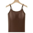 thumbnail image 1 of Wancir Built In Bra Padded Tank Tops for Women Winter Thermal Sleeveless Scoop Neck Vest with Shelf Bra, 1 of 3
