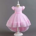 thumbnail image 1 of Wancir Children Rose Flower Train Skirt Cake Princess Dress Girl Bowknot Puffy Gown Dress, 1 of 5