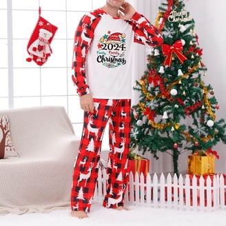SwiftWear Christmas Family Matching Pajamas Set Holiday Sleepwear Cozy ...
