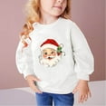 thumbnail image 1 of Wancir Christmas Outfit Toddler Baby Girl Pink Sweatshirt Long Sleeve Crewneck Pullover Xmas Santa Shirt Tops Winter Clothes 2-9T, 1 of 4