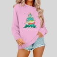 thumbnail image 1 of Wancir Christmas Sweatshirts Women Funny Xmas Trees Graphic Long Sleeve Crewneck Shirt Winter Tops Loose Casual Pullover, 1 of 3