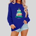 thumbnail image 1 of Wancir Christmas Sweatshirts Women Funny Xmas Trees Graphic Long Sleeve Crewneck Shirt Winter Tops Loose Casual Pullover, 1 of 3