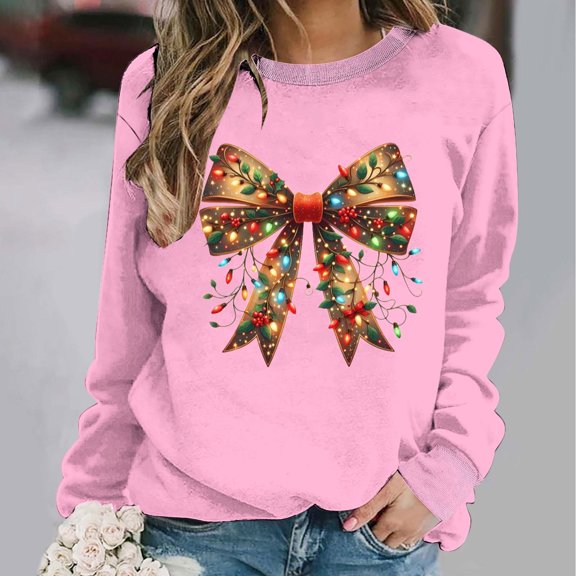 Wancir Christmas Tunics for Women Xmas Jumper Xmas Tops Christmas Blouse Xmas Gifts Christmas Tops Novelty Xmas Shirts