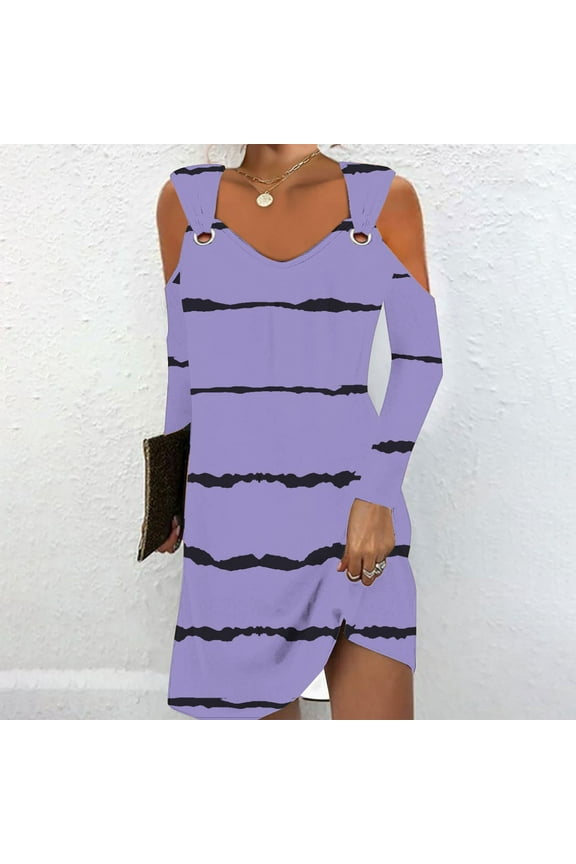 Wancir Cold Shoulder Maxi Dress for Women 2024 Summer Floral Long Beach Dresses Casual long Sleeve Dresses