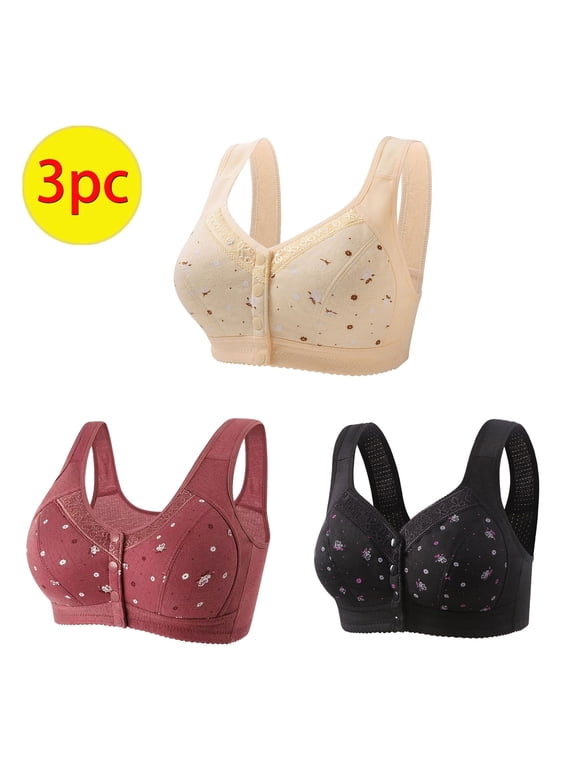 Wancir Comfortable Bras, Seamless Wire Free Everyday Bras for A to D Cups, V Neck Soft and Light Basic Bras for Women