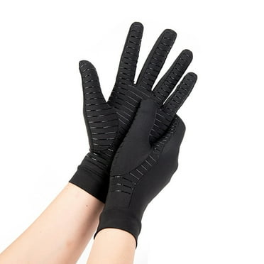 Wancir Copper Compression Gloves for Women Men, Full Finger Breathable & Moisture Wicking Arthritis Compression Gloves