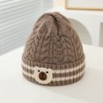 thumbnail image 1 of Wancir Cute Bear Baby Beanie Baby Boys Hat Infant Toddler Winter Knitted Beanies for Girls, 1 of 8