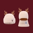thumbnail image 1 of Wancir Cute Reindeer Antlers Baby Beanie Kids Winter Hat Christmas Toddler Moose Hat Warm Crochet Knitted Hat for Girls Boys, 1 of 3