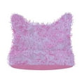 thumbnail image 1 of Wancir Cute Woollike Knitted CAT Kitty Ears Women Lady Girl Headgear Crochet Christmas Hats, 1 of 2
