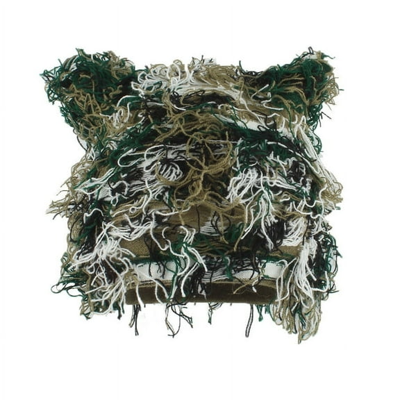 Wancir Distressed Knitted Cat Beanie Y2k for Women Men Vintage Crochet Hat Thick Slouchy Warm Cat Ears Hat Winter Outdoor