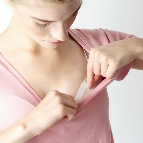 Wancir Double Sided Body Tape for Clothes and Dress, Transparent fabric Tape, Tape for Fashion with Long Strips and Fan-Shaped Strips