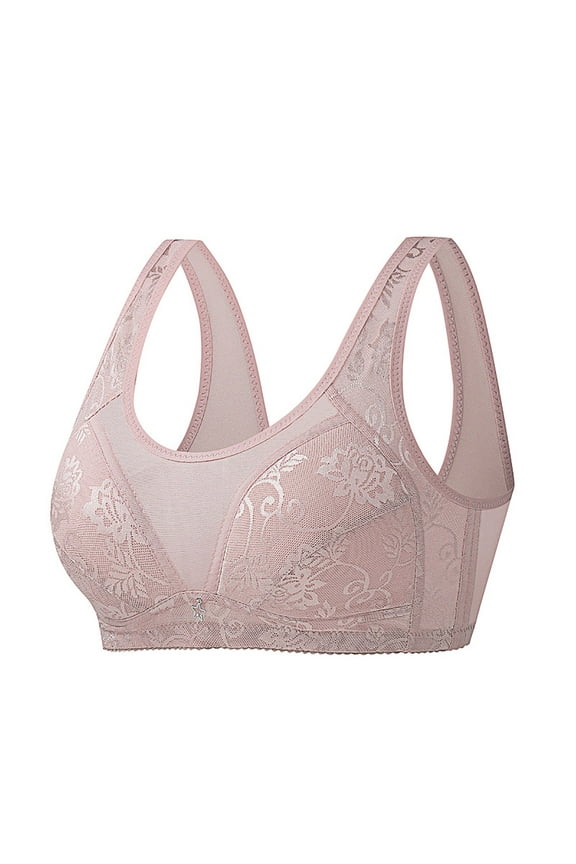Wancir Elderly Women's Lightweight Wire-Free Bra - No Sponge & Full-Coverage Support for Anti-Sagging Comfort