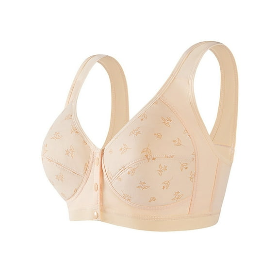 Wancir Elderly Women's Wire-Free Bra - Lightweight & Airy Full-Coverage for Anti-Sagging Support