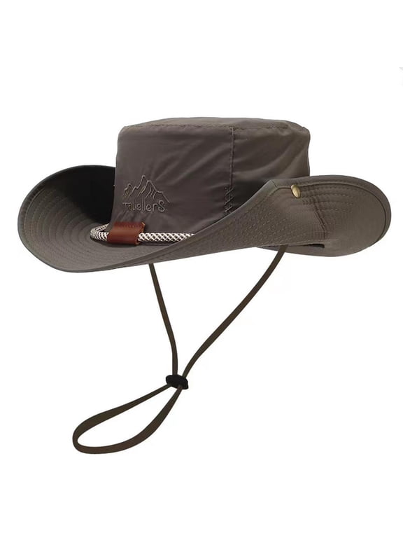 Wancir Fishing Hat for Mens/Womens Sun Hat Wide Brim Bucket Hat SPF UV Protection Big Head Hiking Beach Safari