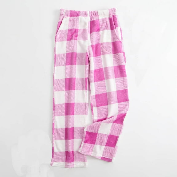 Wancir Flannel Pajama Pants Women Casual Pj Pants Winter Fuzzy Pajama Pants Comfort Home Cute Pants With Pockets