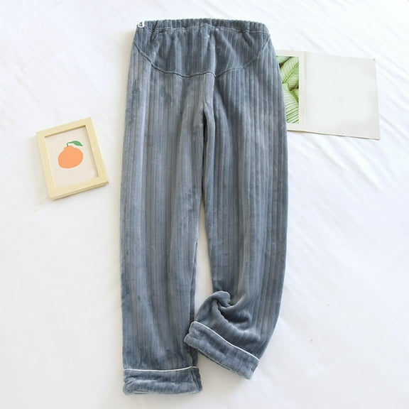 Wancir Fleece Pajama Pants for Women Soft Fuzzy Pregnant Winter Pjs Pants Warm Cozy Lounge Pants Buttoms Sleepwear
