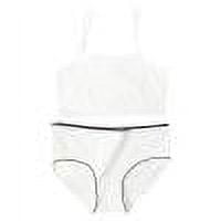 Wancir Girl's 2 Piece Swimsuit Solid Spaghetti Strap Bikini Sets Beach Bathing Suit Swimwear for Teen Kids