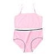 thumbnail image 1 of Wancir Girl's 2 Piece Swimsuit Solid Spaghetti Strap Bikini Sets Beach Bathing Suit Swimwear for Teen Kids, 1 of 4