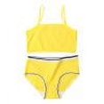 thumbnail image 1 of Wancir Girl's 2 Piece Swimsuit Solid Spaghetti Strap Bikini Sets Beach Bathing Suit Swimwear for Teen Kids, 1 of 4