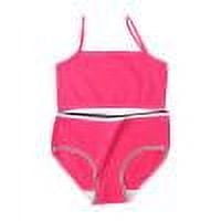 Wancir Girl's 2 Piece Swimsuit Solid Spaghetti Strap Bikini Sets Beach Bathing Suit Swimwear for Teen Kids