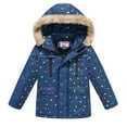 thumbnail image 1 of Wancir Girl's Winter Jacket Long Puffer Coat Fleece Outerwear Jacket with Hood Water Resistant, 1 of 8