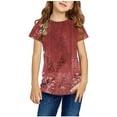 thumbnail image 1 of Wancir Girls Casual Tunic Tops Knot Front Long Sleeve Loose Soft Blouse T-Shirt Size 3-14 years, 1 of 5