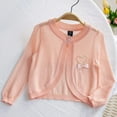 thumbnail image 1 of Wancir Girls Cropped Cardigan Sweaters Long Sleeve Cable Knit Button Front Sweater 2-9Y, 1 of 8