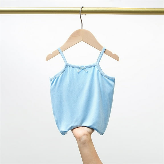 Wancir Girls Flowy Tops Cute Summer Sleeveless Shirts Kids Fashion Halter Tops Size 3-10 Years