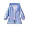 Wancir Girls' Metallic Jacket Lightweight Zip Up Holographic Shiny Hooded Jackets