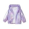 thumbnail image 1 of Wancir Girls' Metallic Jacket Lightweight Zip Up Holographic Shiny Hooded Jackets, 1 of 7