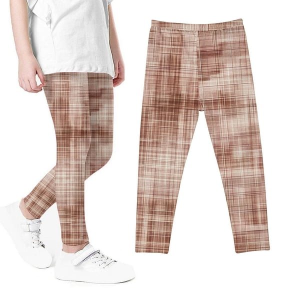 Wancir Girls Prints Leggings Casual Yoga Pants Tights Trousers for Kids in 4t to 13 Years