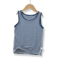 thumbnail image 1 of Wancir Girls Sleeveless Tops Striped Vest 2025 Summer Crew Neck Ribbed Knit Lightweight Pullover Casual Loose Fit Tank Top, 1 of 3