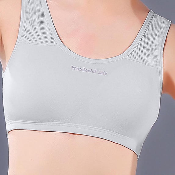 Wancir Girls Training Bra Sports Seamless Bras, Teen Bra Comfort Seamless, Girls Bra with Removable Mini-A Cup Pad