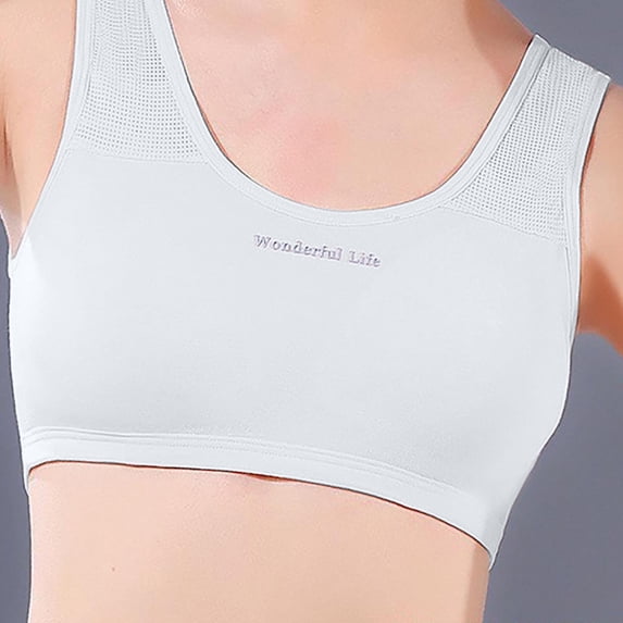 Wancir Girls Training Bra Sports Seamless Bras, Teen Bra Comfort Seamless, Girls Bra with Removable Mini-A Cup Pad