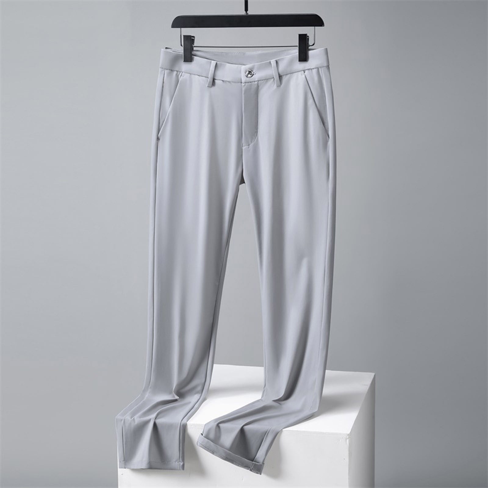 Wancir Golf Pants Men Stretch Dress Pants Slim Fit Classic Front ...